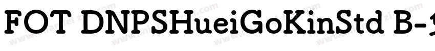 FOT DNPSHueiGoKinStd B字体转换